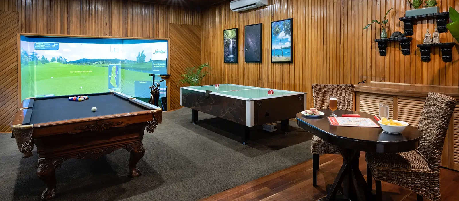 Kava Bowl Pool Table Golf Simulator